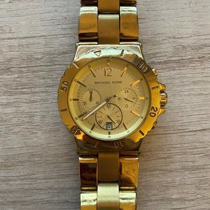 Mk Chronograph Watch Gold - image 1